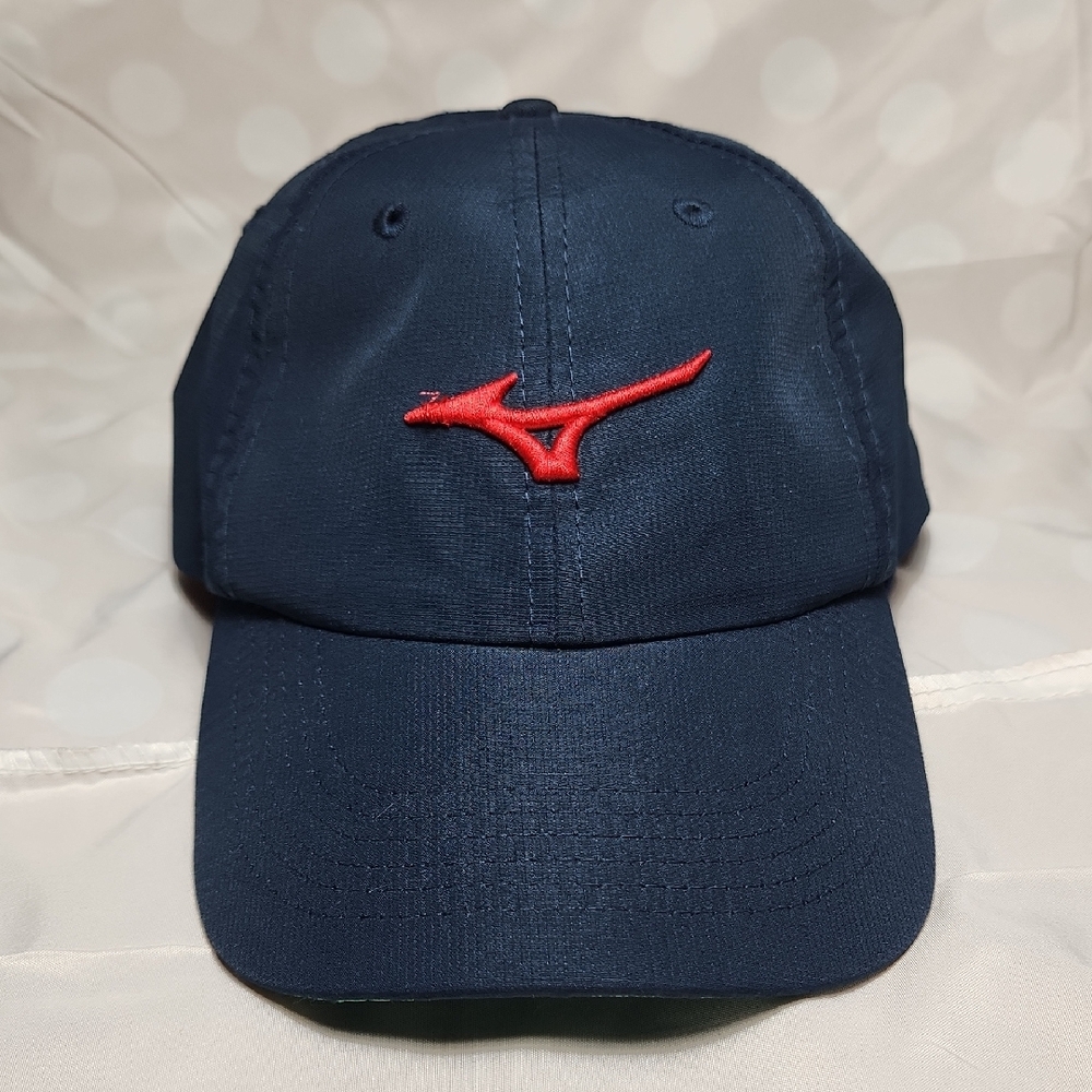 Mizuno Navy Cap with Red Logo